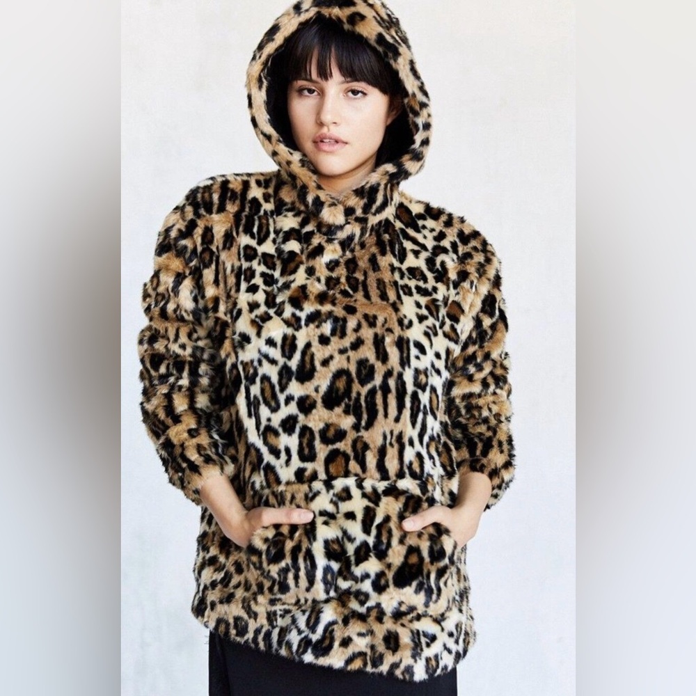 Urban Outfitters Faux Leopard Hoodie